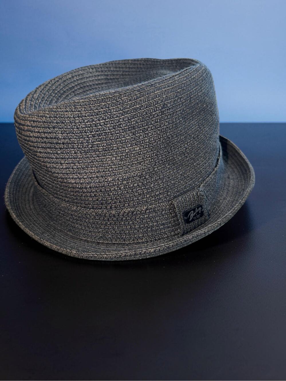 Bailey of Hollywood Gray Paper Blend Fedora Trilby Hat XL Lightweight